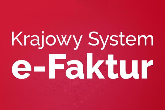 grafika z tekstem Krajowy System e-faktur 