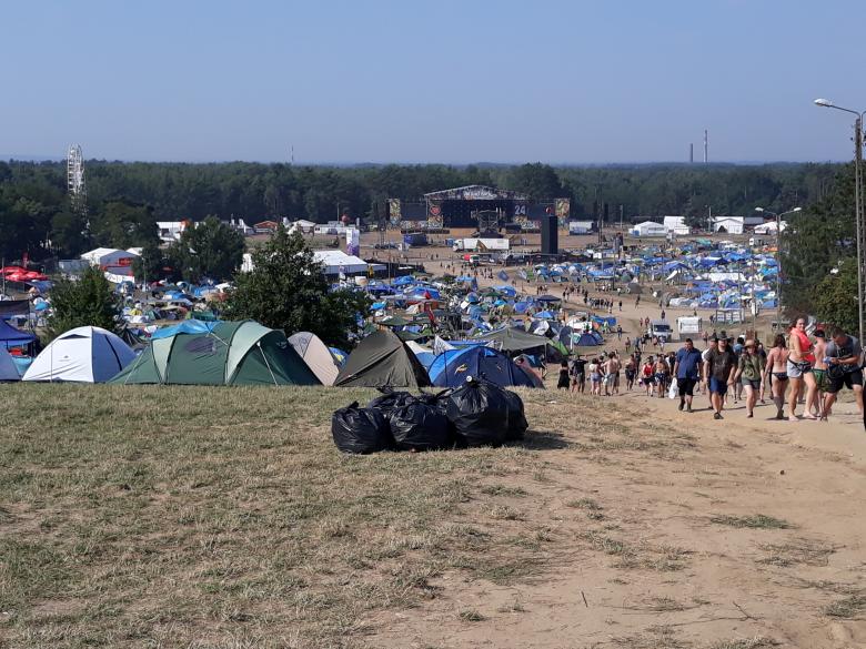 Widok ogólny miejsca festiwalu