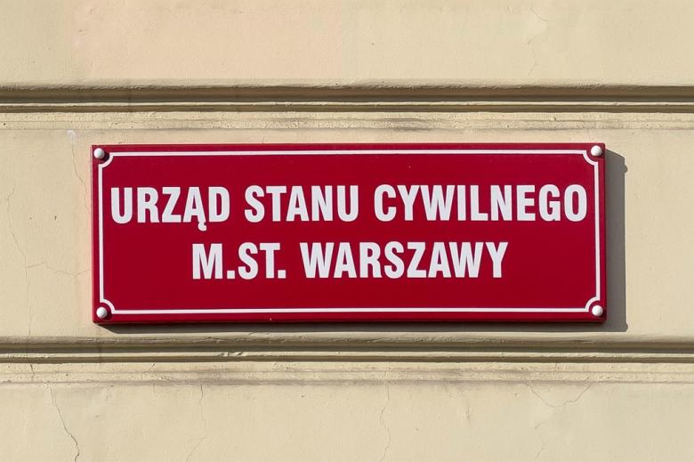 tabliczka urzędu stanu cywilnego 