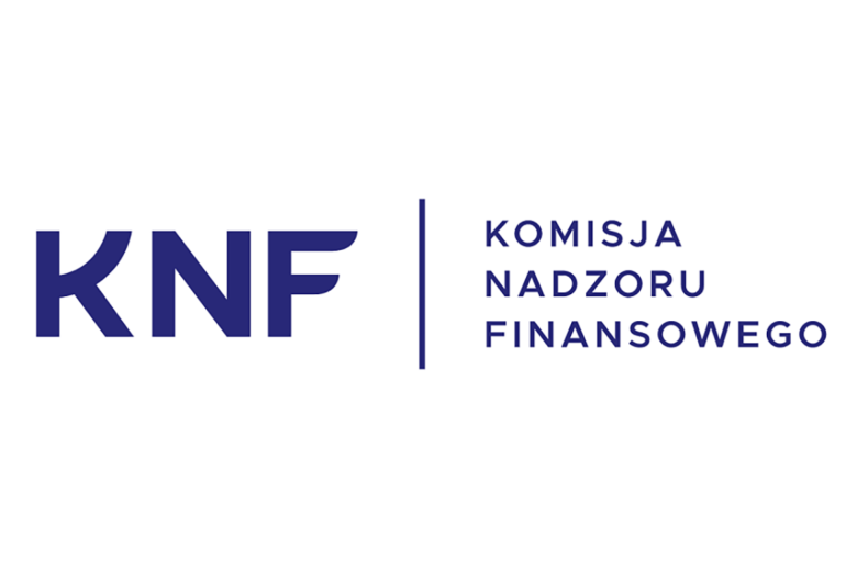 logo z literami KNF i tekstem Komisja Nadzoru Finansowego 