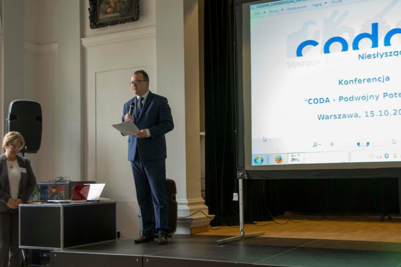 Adam Bodnar na konferencji o sytuacji CODA