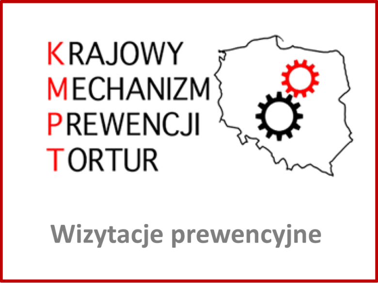 Logo KMPT z napisem Wizytacje prewencyjne