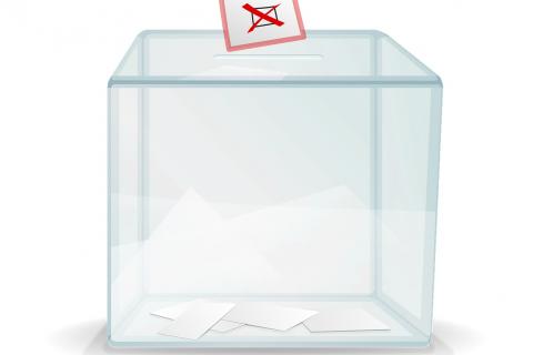 grafika przezroczystej urny wyborczej