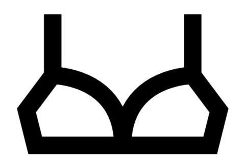 symbol graficzny biustonosza