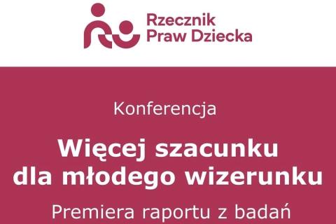 grafika z tekstem więcej szacunku dla młodego wizerunku
