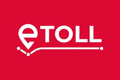 grafika na czerwonym tle z białym tekstem etoll