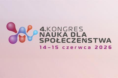 Logo z tekstem IV Kongres Nauka dla Społeczeństwa 14-15 czerwca 2026
