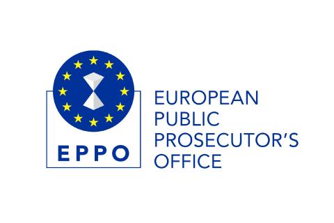 logotyp prokuratury europejskiej ze znakiem graficznym i tekstem "EPPO - European Public Prosecutor's Office"