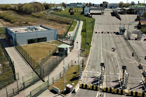 zdjęcie lotnicze przejścia granicznego