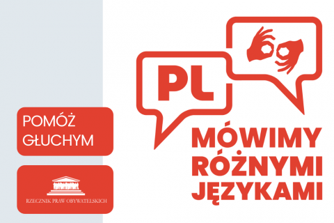 plansza z tytułem akcji i znaczkiem migających rąk