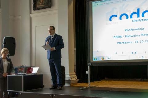 Adam Bodnar na konferencji o sytuacji CODA
