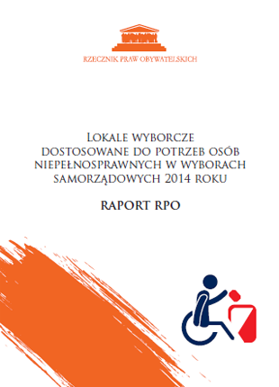 Biała okładka z czarnym tytułem i pomarańczowym elemenetem graficznym